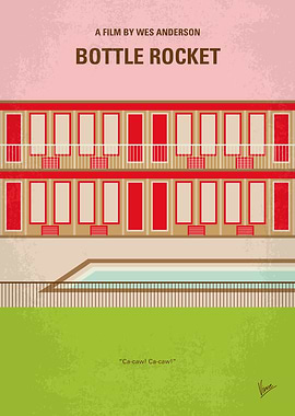 No855 My Bottle Rocket minimal movie poster