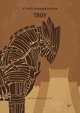 No862 My Troy minimal movie poster