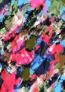 psychedelic geometric pattern painting abstract ba