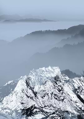 FOGGY BLUE MOUNTAINS v1