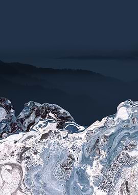 BLUE MARBLED MOUNTAINS v1