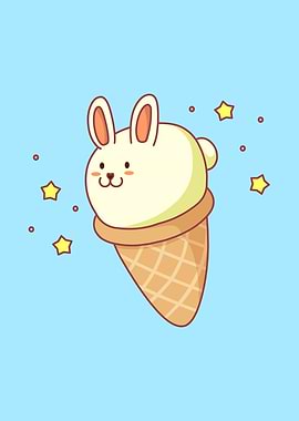 Bunny-lla Ice Cream (Blue
