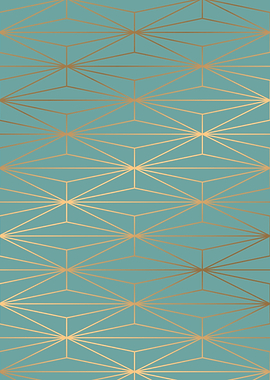 ELEGANT BLUE GOLD PATTERN2