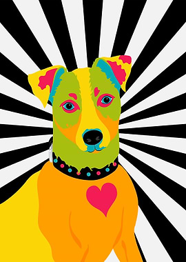 Jack Russell Pop Art