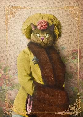 Lady Vanderkat with Roses