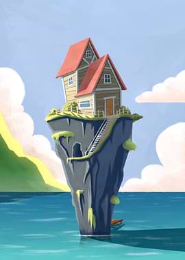 lonely house island