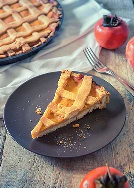Persimmons pie