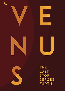 Venus- Vintage Space Travel Poster