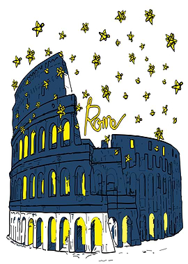 Colosseum Starry night