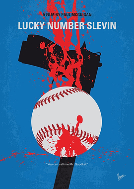 No880 My Lucky Number Slevin minimal movie poster