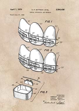patent art Wittman 1970 Dental apparatus and metho