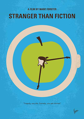 No868 My Stranger than fiction minimal movie poste