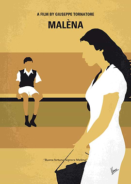 No870 My Malena minimal movie poster