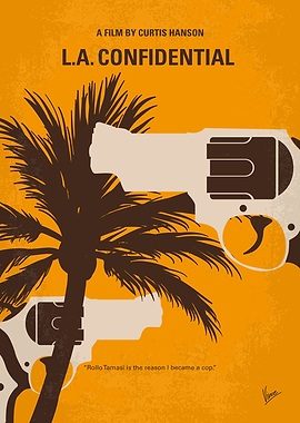 No866 My LA Confidential minimal movie poster
