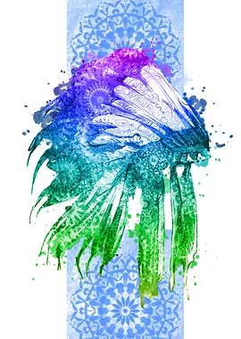 vintage mandala headdress 2