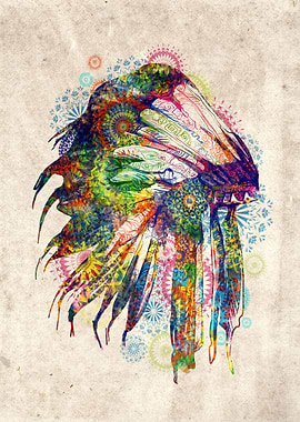 vintage mandala headdress