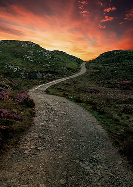 Sunset over the Isle of Skye, Scotland