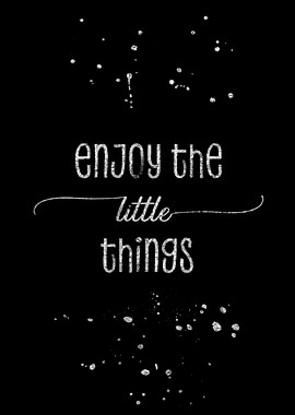 TEXT ART SILVER Enjoy