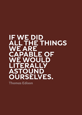 Inspirational Quote by Thomas Edison Series 009