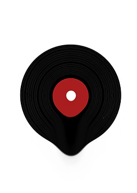 minimalistic art, vinyl record.
