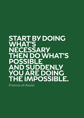 Inspirational Quote by Francis Assisi Series 001