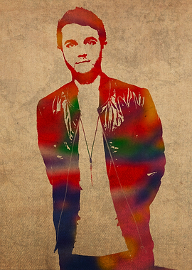 Zedd Watercolor Portrait