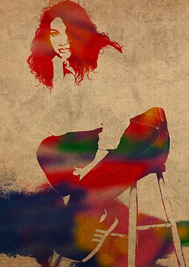 Alessia Cara Watercolor Portrait