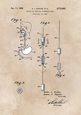 patent art Kaslow 1956 Device for treating ...
