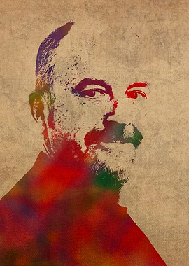 Louis CK Watercolor Portrait Comedian