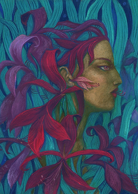 Amaryllis Surreal Portrait