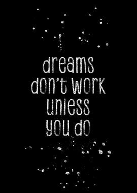 TEXT ART SILVER Dreams