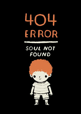 404 error - soul not found. ginger, redhead.