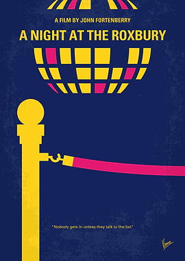 No864 My A Night at the Roxbury minimal movie post