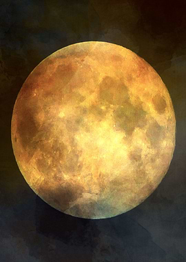 Abstract Super Moon