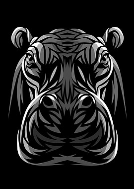 Tribal hippopotamus