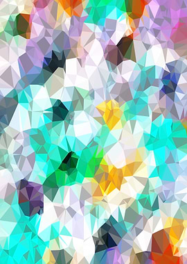 psychedelic geometric triangle polygon pattern abs