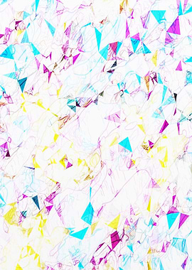 psychedelic geometric triangle polygon pattern abs