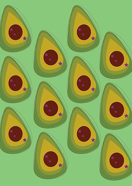Design avocados green elements jpg