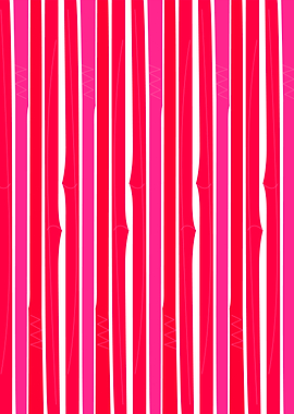 Design bamboo lines pink on white