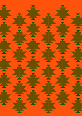 Design Aztecs on gold elements