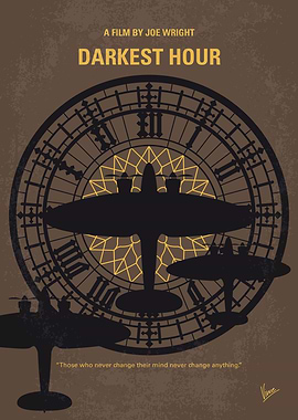 No901 My Darkest Hour minimal movie poster