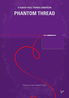 No904 My Phantom Thread minimal movie poster