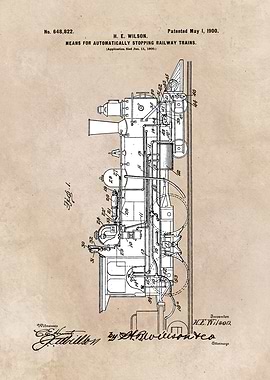 patent art Wilson Means for automatically stopping