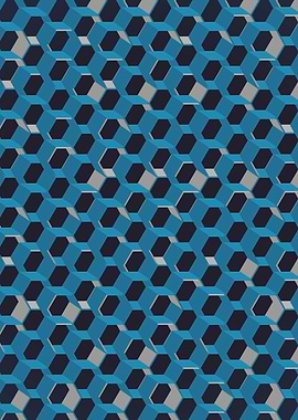 3D Futuristic Honeycomb BG II