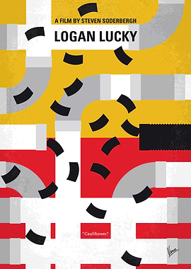 No911 My Logan Lucky minimal movie poster