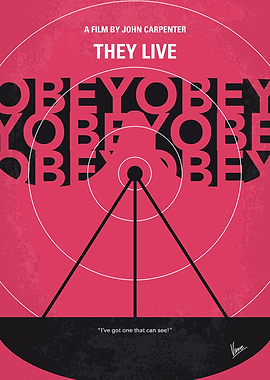 No919 My They Live minimal movie poster