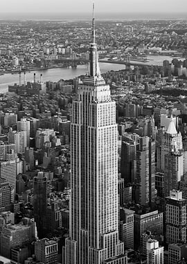 Aerial Empire State Buildi