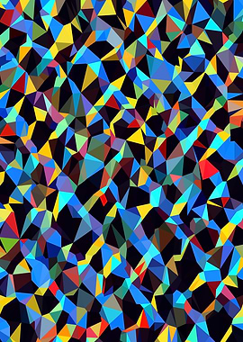 psychedelic geometric triangle polygon pattern abs
