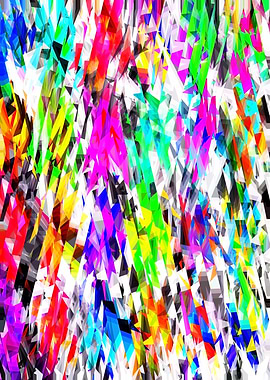 psychedelic geometric triangle polygon pattern abs