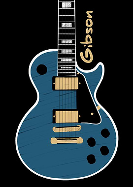 Hand Sketched Gibson Les Paul